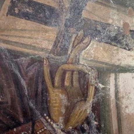 A fresco by Ioannis Pagomenos in Agios Nikolaos, Maza, MAZA (Village) KRYONERIDA
