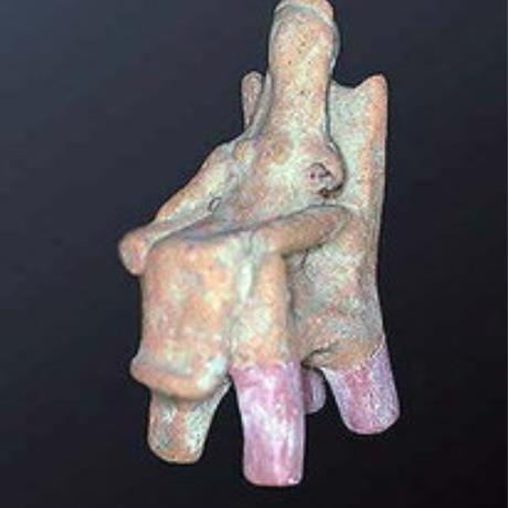 Archaic-style clay figurine from Axos, CHANIA (Town) CRETE