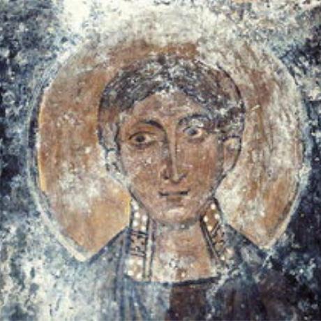 A fresco in Agios Georgios Church, Lambini, LABINI (Village) LAMBI