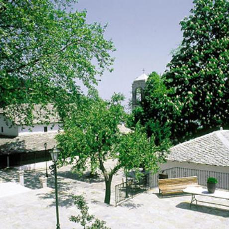 Agia Marina church on central square, KISSOS (Village) ZAGORA-MOURESI