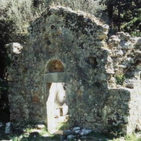 The crumbling Agios Georgios Church in Agia Irini, AGIA IRINI (Settlement) ANATOLIKO SELINO