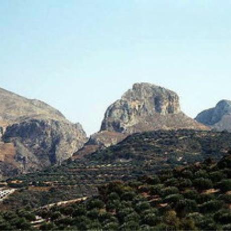 The cliffs called Trouli, the site of the Venetian castle, Roka, ROKKA (Village) MYTHIMNA