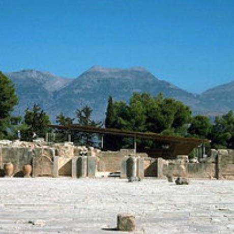 The Central Court of Festos and the Kamares Cave of Mt. Psiloritis, FESTOS (Minoan settlement) HERAKLIO