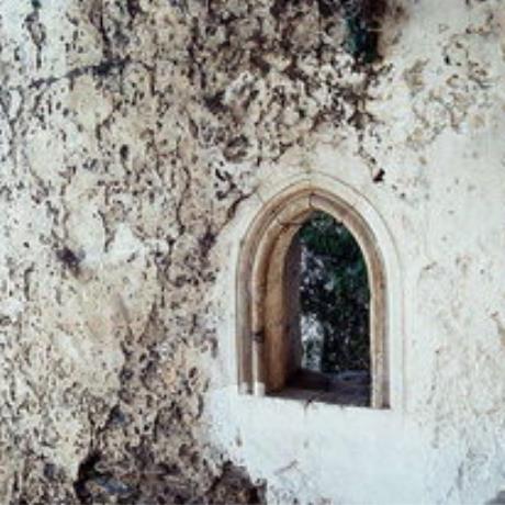 A window in the Panagia Church in Rodia, RODIA (Small town) GAZI