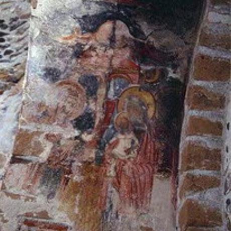 A fresco in the Byzantine church of Agios Pavlos, Agia Roumeli, AGIA ROUMELI (Village) SFAKIA