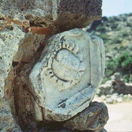 Some of the ancient remainders used to construct Agios Kirikos, Lissos, LISSOS (Ancient city) PELEKANOS
