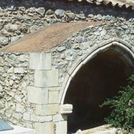 A tomb outside the Panagia Church in Lambiotes, LABIOTES (Village) KOURITES