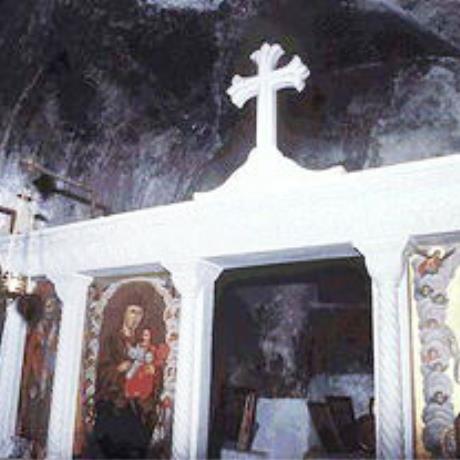 Inside the Byzantine church of Agios Nikolaos, Vizari, VIZARI (Village) RETHYMNO