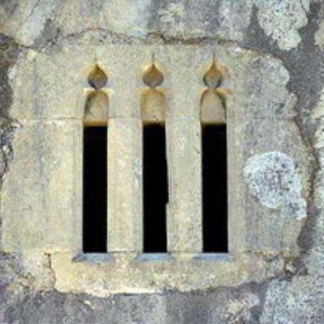 The artistic window in Michael Archangelos Church, Vlahiana, ANO ASSITES (Village) MALEVIZIO