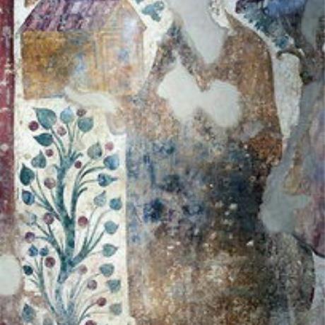 The fresco of the donor (defaced) of the church of Sotiras Christos, Sklavopoula, SKLAVOPOULA (Village) PELEKANOS