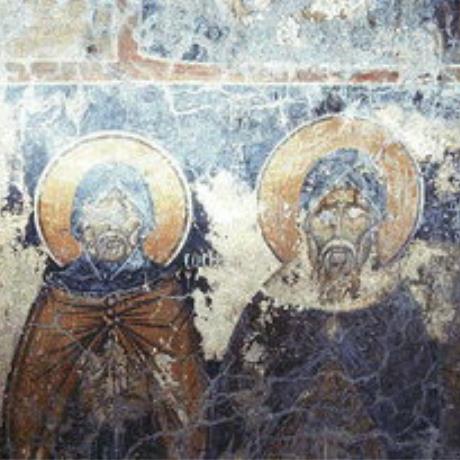 A fresco in Agia Paraskevi Church, Hondros, CHONDROS (Settlement) PELEKANOS