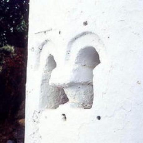 The rear window of the church of the Panagia, Meskla, MESKLA (Village) MOUSSOURI