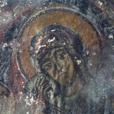 Wall painting in the church of Panagia, Fres, FRES (Village) FRES
