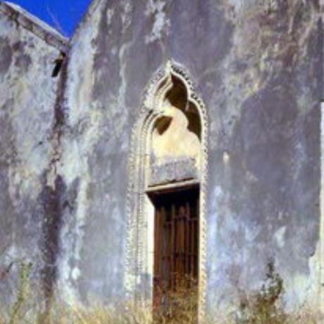 The elegant portal of the Panagia Kera Church in Sarhos, SARCHOS (Village) KROUSSONAS