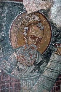 A fresco by Ioannis Pagomenos in Agios Nikolaos Church, Moni MONI (Settlement) ANATOLIKO SELINO