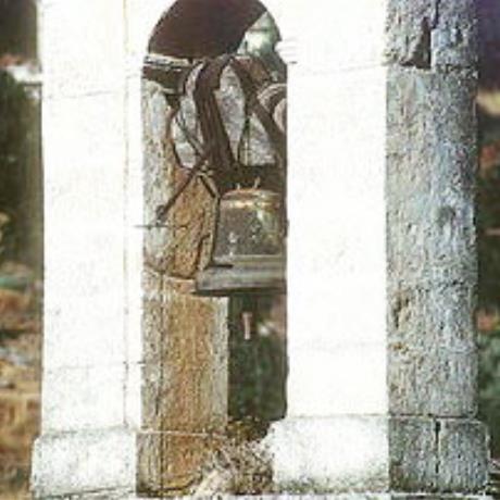 The belfry of Sotiras Christos Church in Meskla, MESKLA (Village) MOUSSOURI