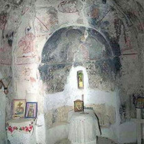 The interior of the church of Agios Georgios in Tzitzifes, TZITZIFES (Village) FRES