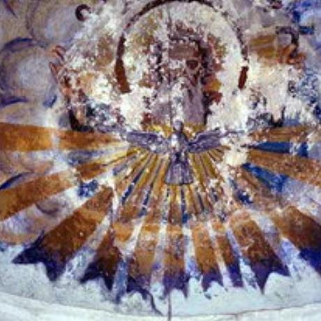 The Holy Spirit fresco in the Panagia Church, Kastri, KASTRI (Settlement) GEROPOTAMOS