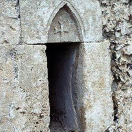 A window in the Panagia Church in Kapetaniana, KAPETANIANA (Settlement) KOFINA