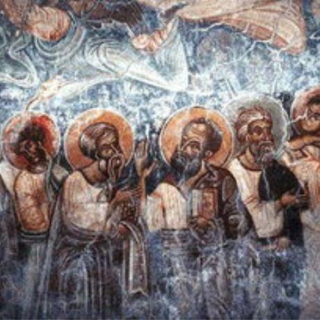 A 14C fresco in Michael Archangelos Church, Sarakina, SARAKINA (Village) PELEKANOS