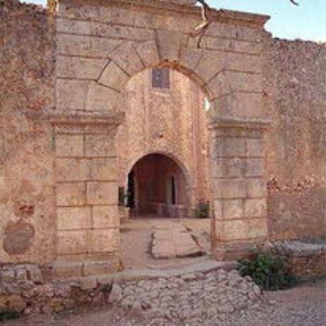Moni Arkadiou, the entrance of the refectory of the monastery, MONI ARKADIOU (Monastery) RETHYMNO
