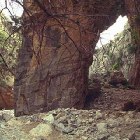 A spectacular rock formation in the Imbros Gorge, IMBROS (Village) SFAKIA