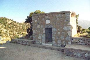 Hatzi Michalis Yannaris' grave in Omalos OMALOS (Plateau) CHANIA