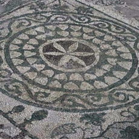 Mosaic floor in the basilica of Elounda, ELOUNDA (Small town) LASSITHI