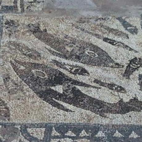 Mosaic floor in the basilica of Elounda, ELOUNDA (Small town) LASSITHI