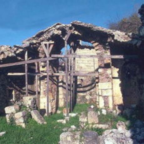 The ruins of Agia Paraskevi Church, Axos, AXOS (Village) KOULOUKONA