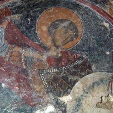 A fresco in Sotiras Christos Church in Temenia, TEMENIA (Village) ANATOLIKO SELINO