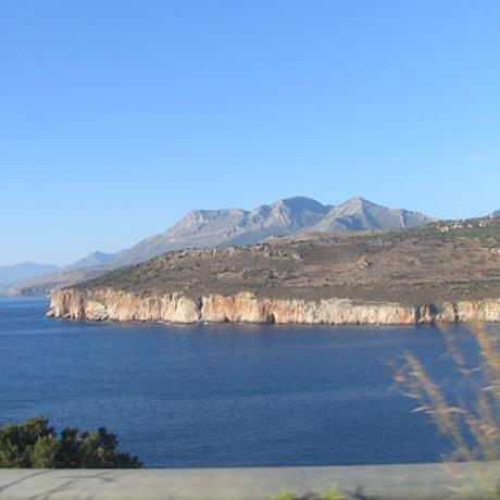 Diros bay with Taygetos mountain at the background, DIROS (Village) LACONIA