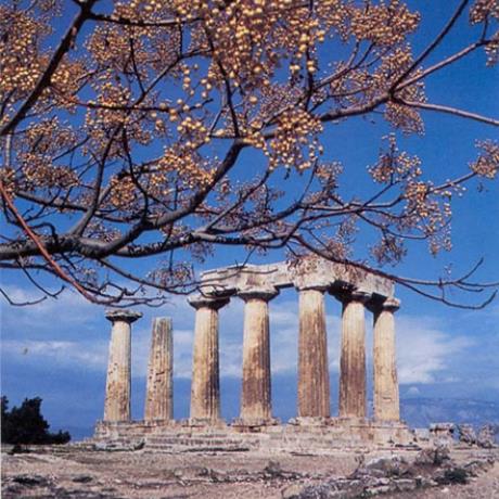 Corinth, ancient temble, KORINTHOS (Ancient city) PELOPONNISOS