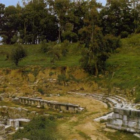 Sparta, ancient theater. Very few elements of the old theater of Sparta have survived; the ruins visible today are of Roman date; the skene was mobile , SPARTI (Ancient city) LACONIA