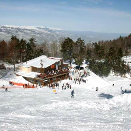 Elatochori, the ski centre from high above, ELATOCHORI (Ski centre) PIERIA