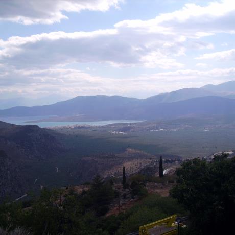 Panoramic view of the Delphi valley, DELFI (Ancient sanctuary) FOKIDA