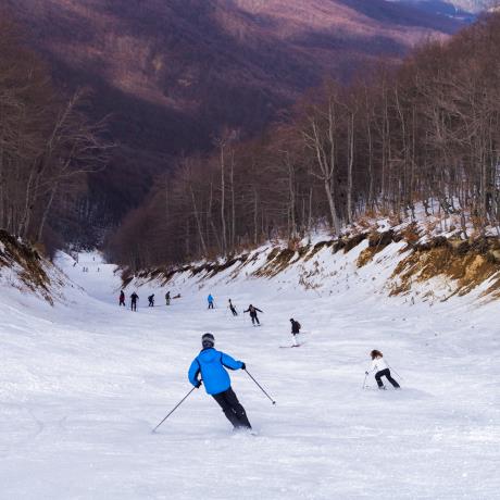 Snowy slope on Vermion mountain, in 3-5 Pigadia ski center, 3-5 PIGADIA (Ski centre) NAOUSSA