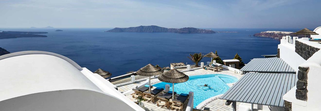 Γενική άποψη Θέα στην Καλντέρα