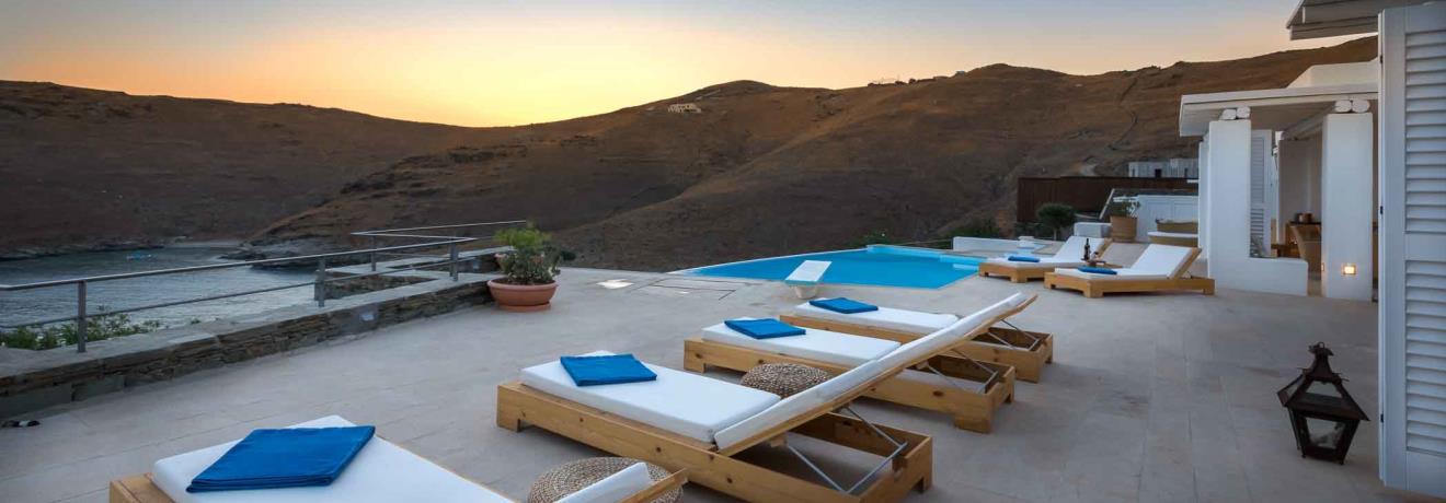 Exterior night view. Outdoor pool