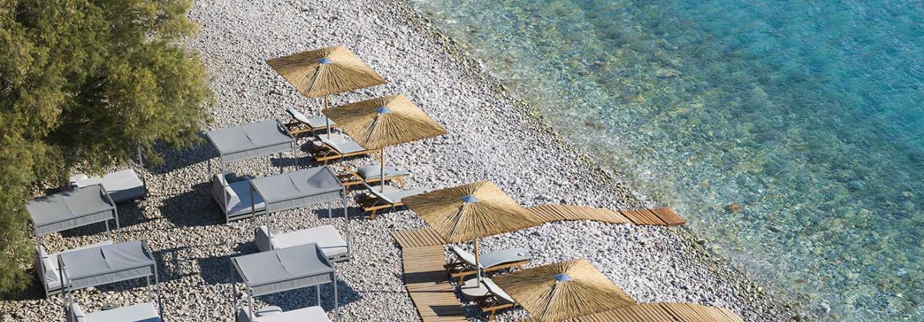 Organized beach
