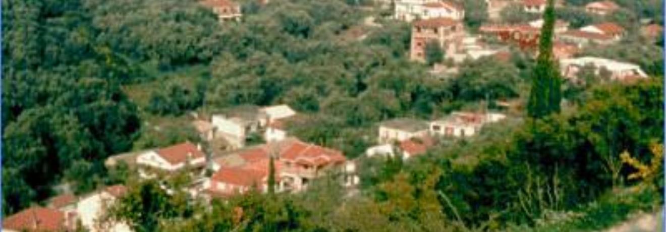 View to village and to green hill