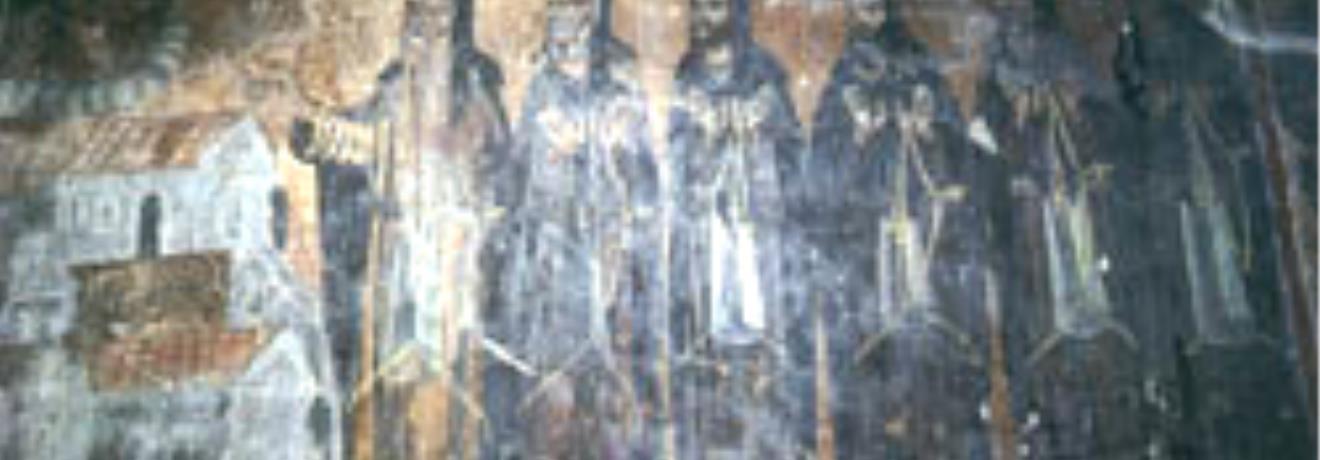 Monastery Chryssopigi at Divri (Kato), the well-kept murals of the church of the church of the Dormition of the Virgin (Koimiseos Theotokou)
