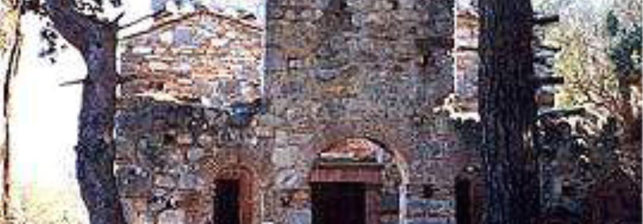 The the church of Panaghia Krena has particular masonry & wall paintings of 5 different periods