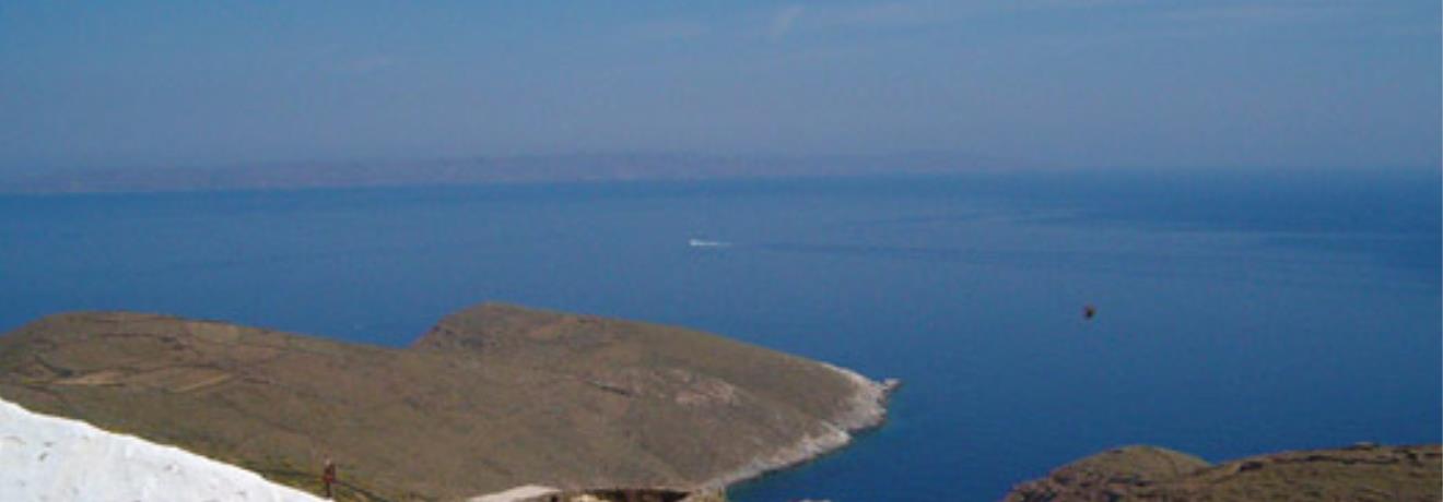 Monastery of the Taxiarches at Serifos, the Platys Gyalos seaside is located nearby