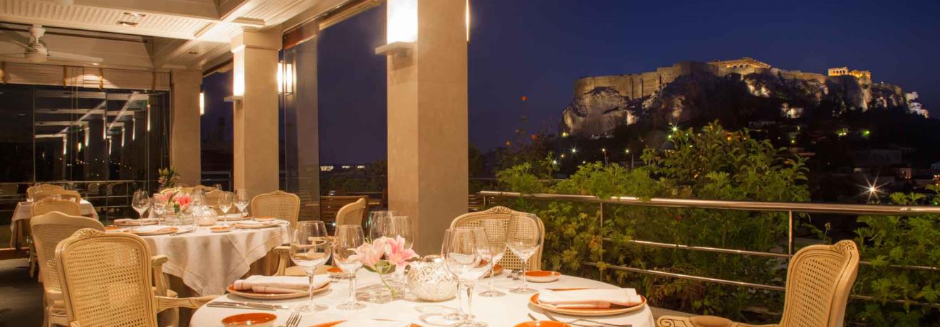 Acropolis view roof garden Restaurant