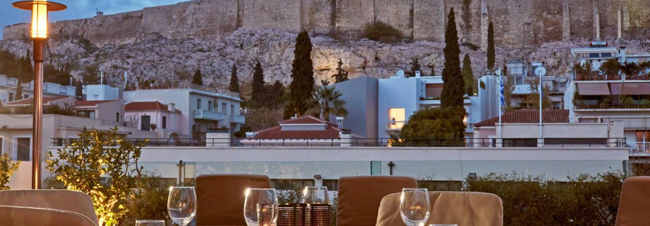 Acropolis view roof Garden Restaurant