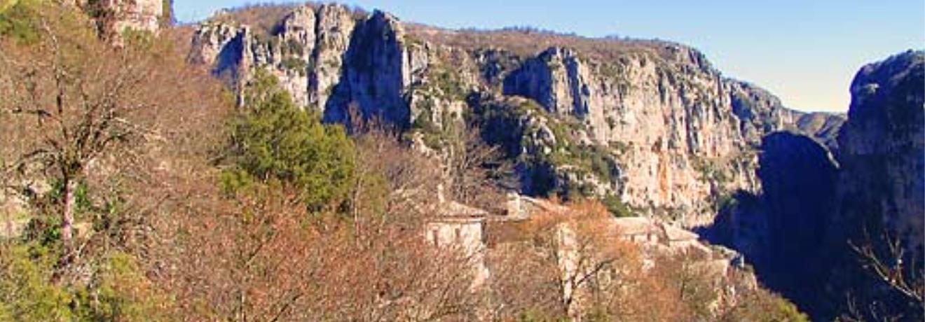 Agia Paraskevi Monastery overlooking Vikos gorge