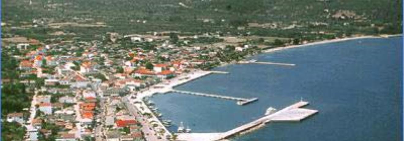 Panoramic view of the port & the village