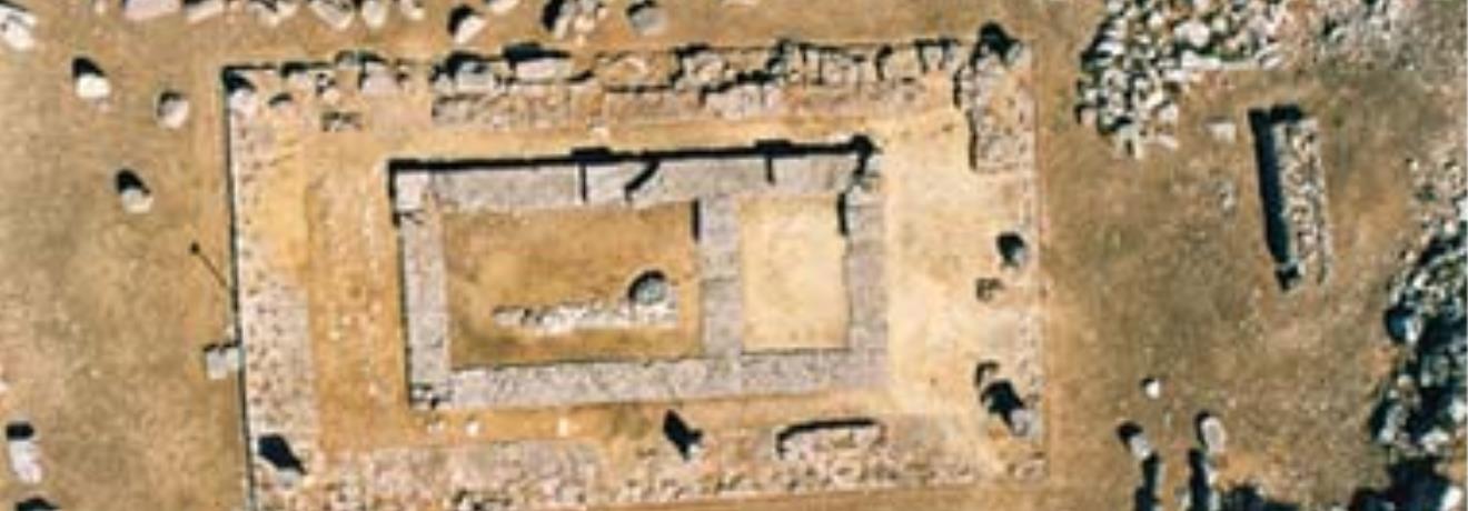 Κάτοψη του ναού της Δήμητρας που ανάγεται στους κλασικούς χρόνους