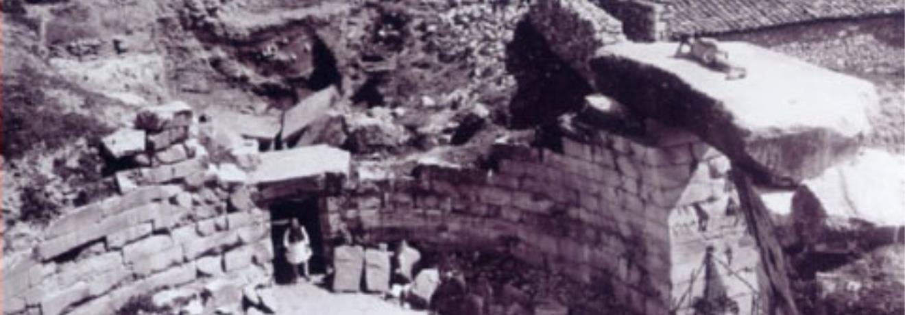 Ορχομενός, κατά τις ανασκαφές του Η. Bulle (1903-1905), στο 'Θησαυρό' του Μινύα